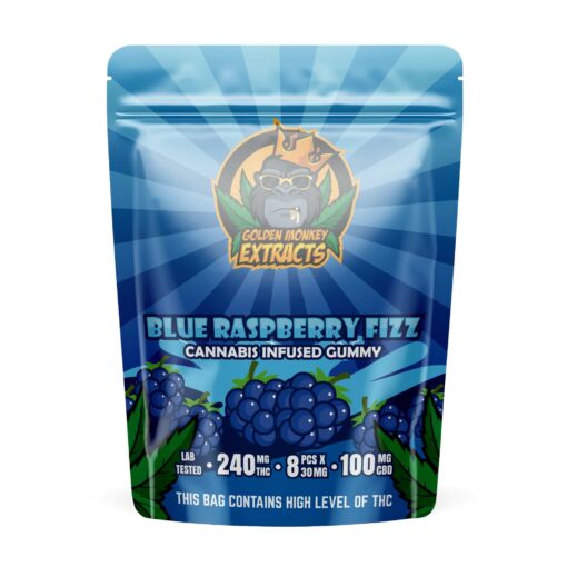 THC/CBD Gummy - Blue Raspberry Fizz