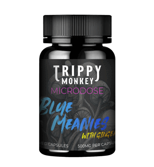 Trippy Monkey - Microdose Capsules - 7 x 500mg - Blue Meanies