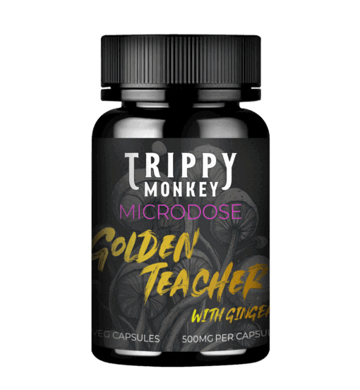 Trippy Monkey - Microdose Capsules - 7 x 500mg - Golden Teacher