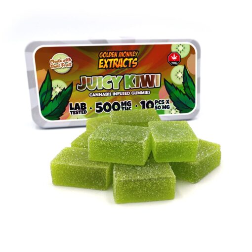 THC Gummy - High Dose - 500MG - Juicy Kiwi