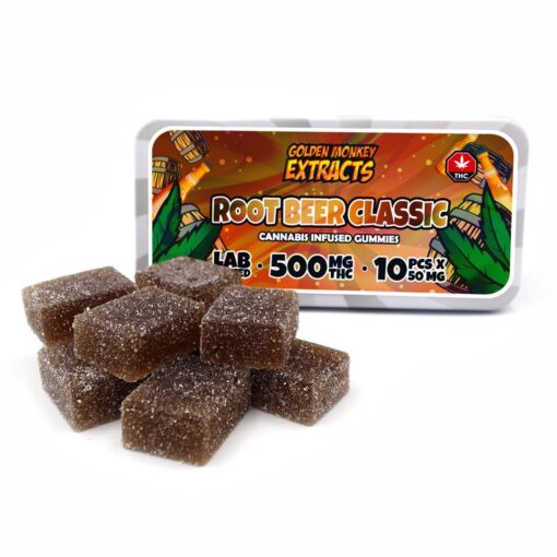 THC Gummy - High Dose - 500MG - Root Beer Classic