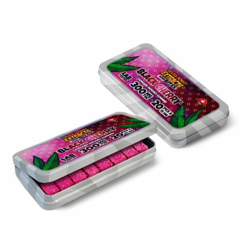 THC Gummy - Mini Bites - 300MG - Black Cherry