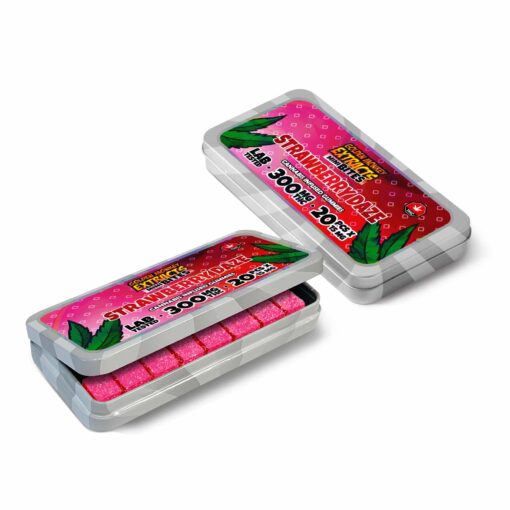 THC Gummy - Mini Bites - 300MG - Strawberry Daze