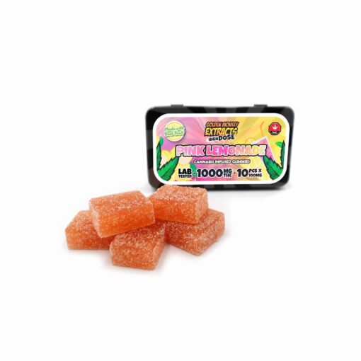 THC Gummy - High Dose - 1000MG - Pink Lemonade