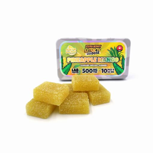 THC Gummy - High Dose - 500MG - Pineapple Mango