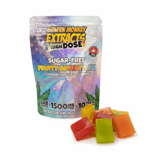 THC Gummy - High Dose - 1500MG - Sugar Free - Fruity Adventure