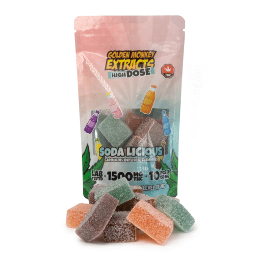 THC Gummy - High Dose - 1500MG - Soda Licious